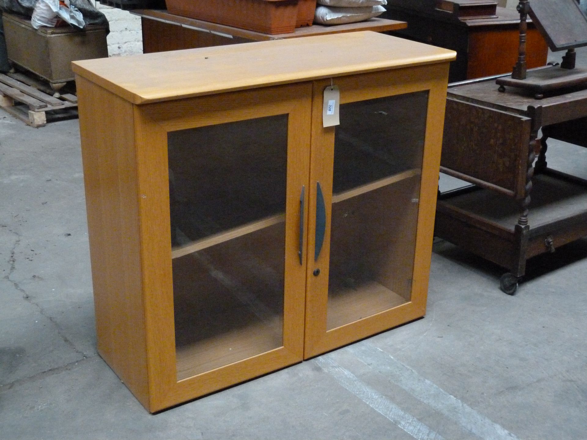 A glass fronted display unit