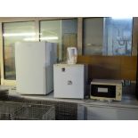 A quantity of white goods to include fridges, kettles, etc.