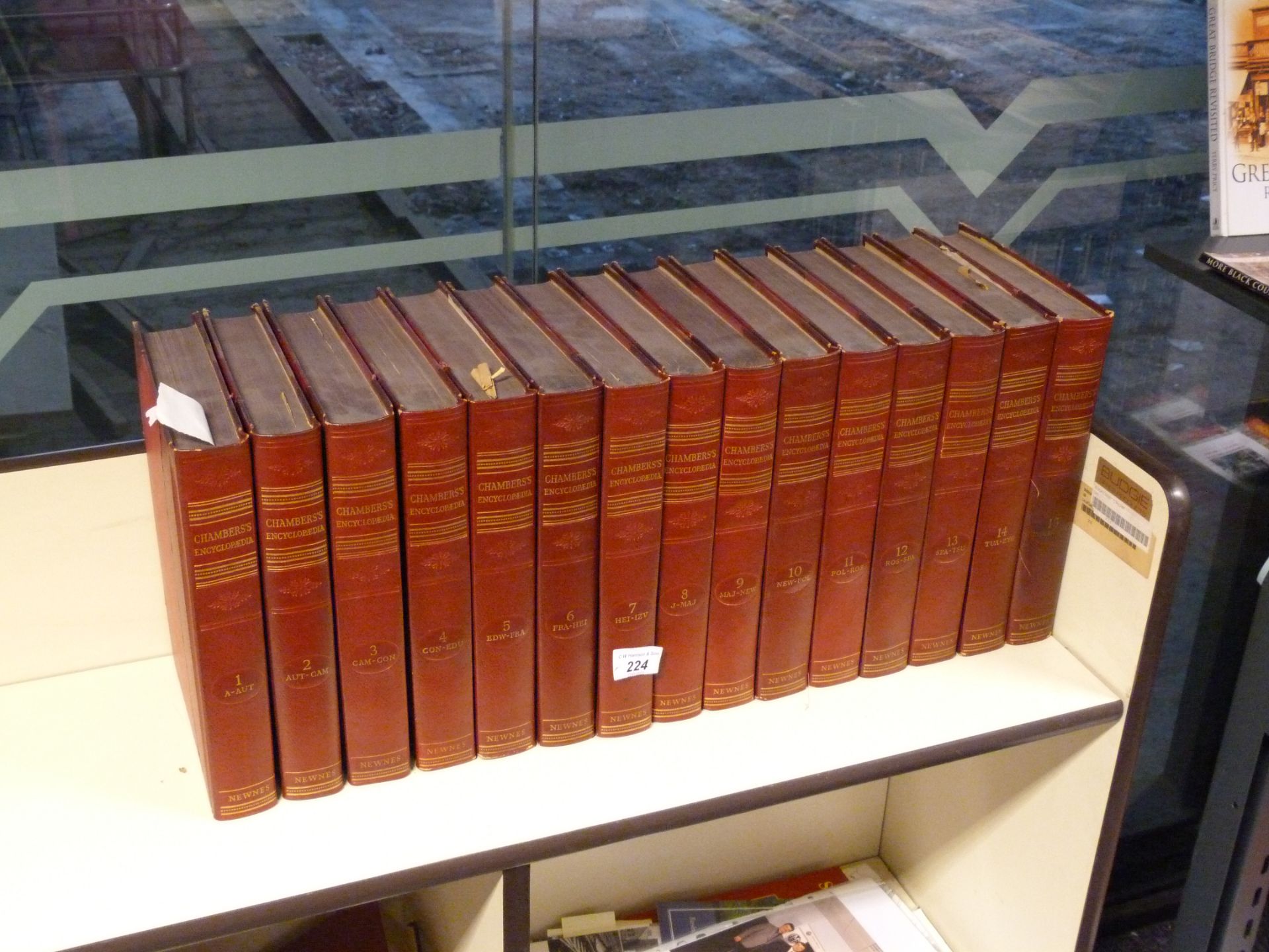 Volumes 1-15 of Chambers Encyclopedias published in 1955.