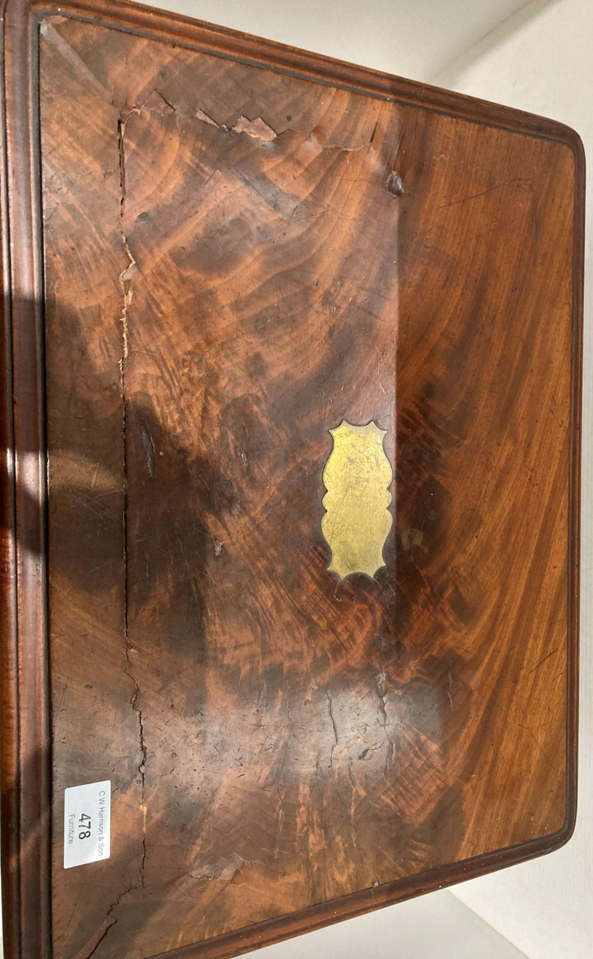 A mahogany table top two door, - Image 7 of 8