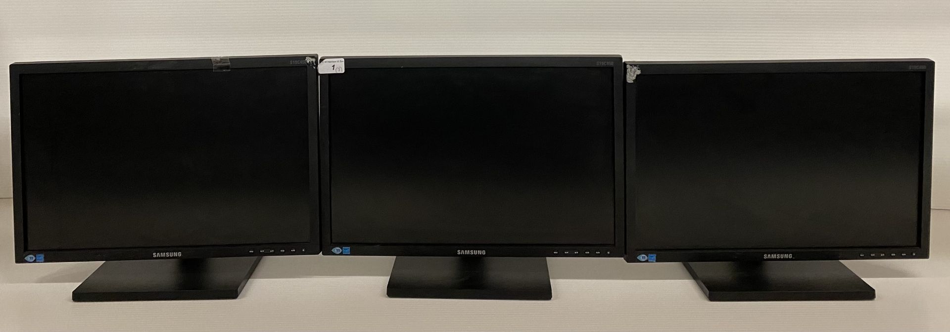 3 x Samsung S19C450 19" Height Adjustable Monitors - No Power Leads