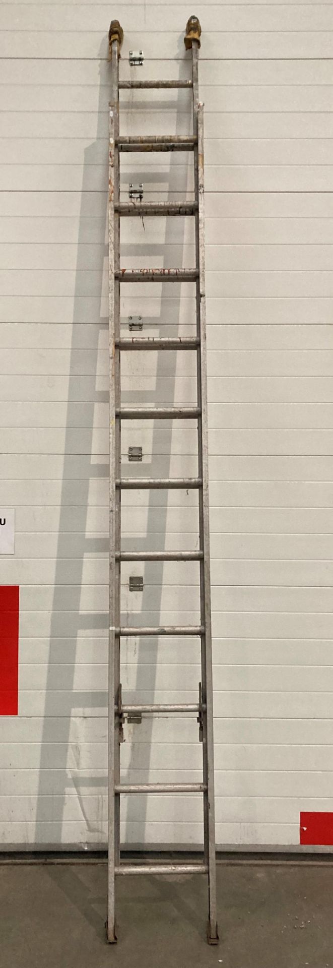 20 rung double extension aluminium ladder