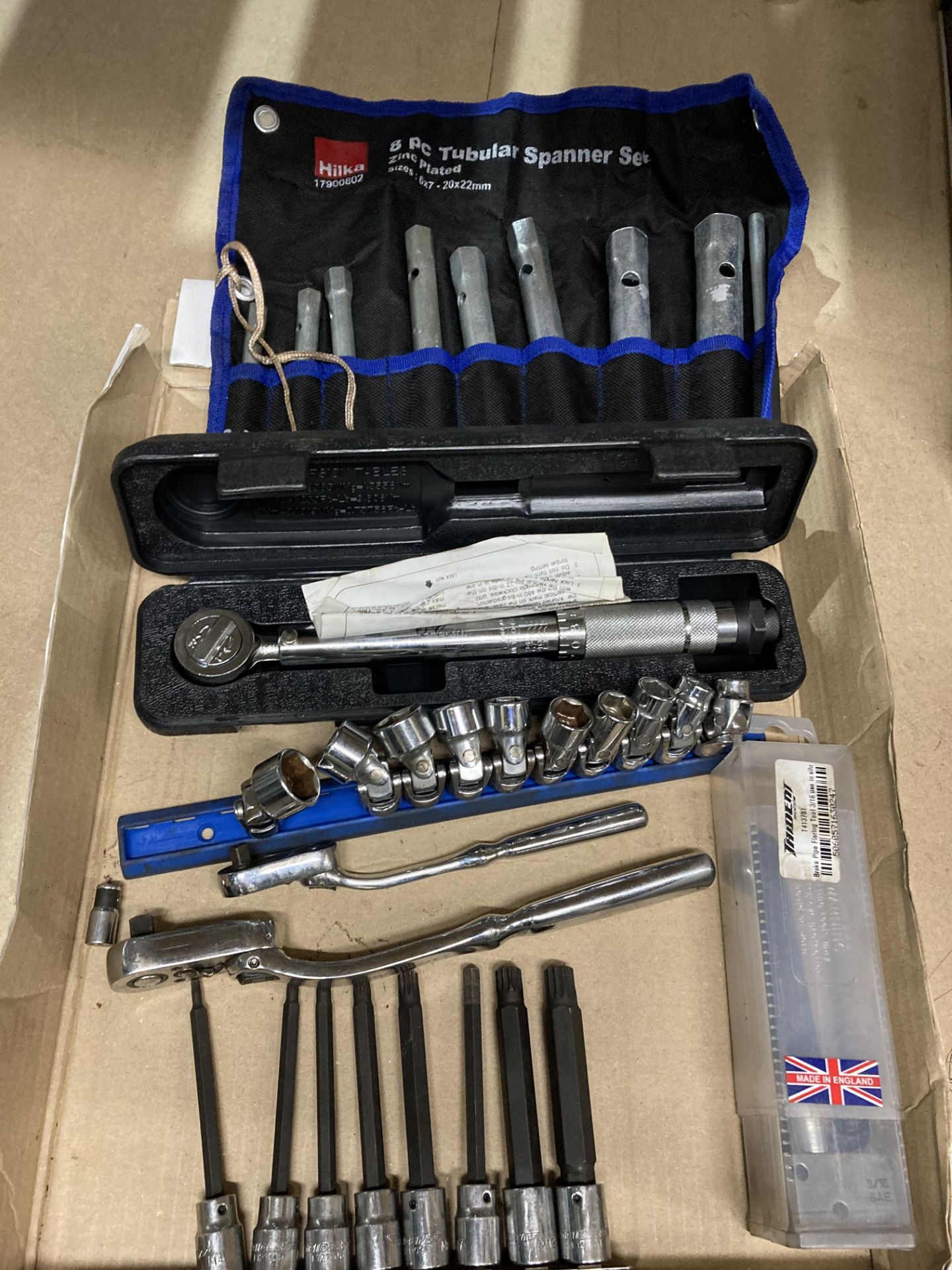 Contents to tray 2 assorted Trident socket wrenches and 8 Trident sockets, - Bild 2 aus 2