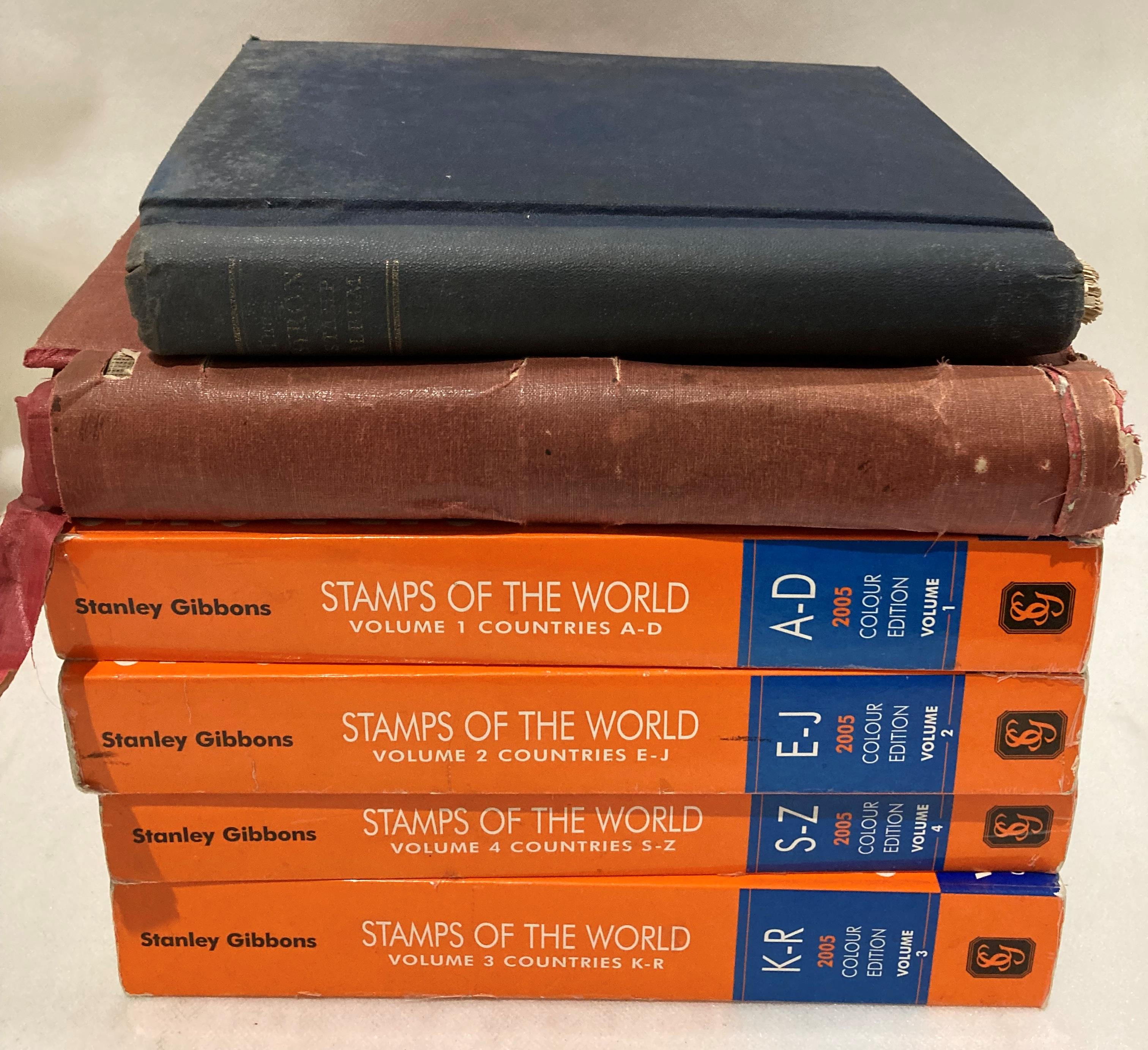 Two stamp albums/stock books containing British/Commonwealth/World Stamps and four volumes of