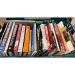 Contents to green plastic crate - books on Wakefield,