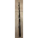 A Sundridge 10' Tecnik Carbon-Phenolic two piece beach rod 4-8oz - no bag and one green part rod