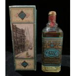 A bottle of Glockengasse No 4711 blue and gold eau de cologne double in presentation box