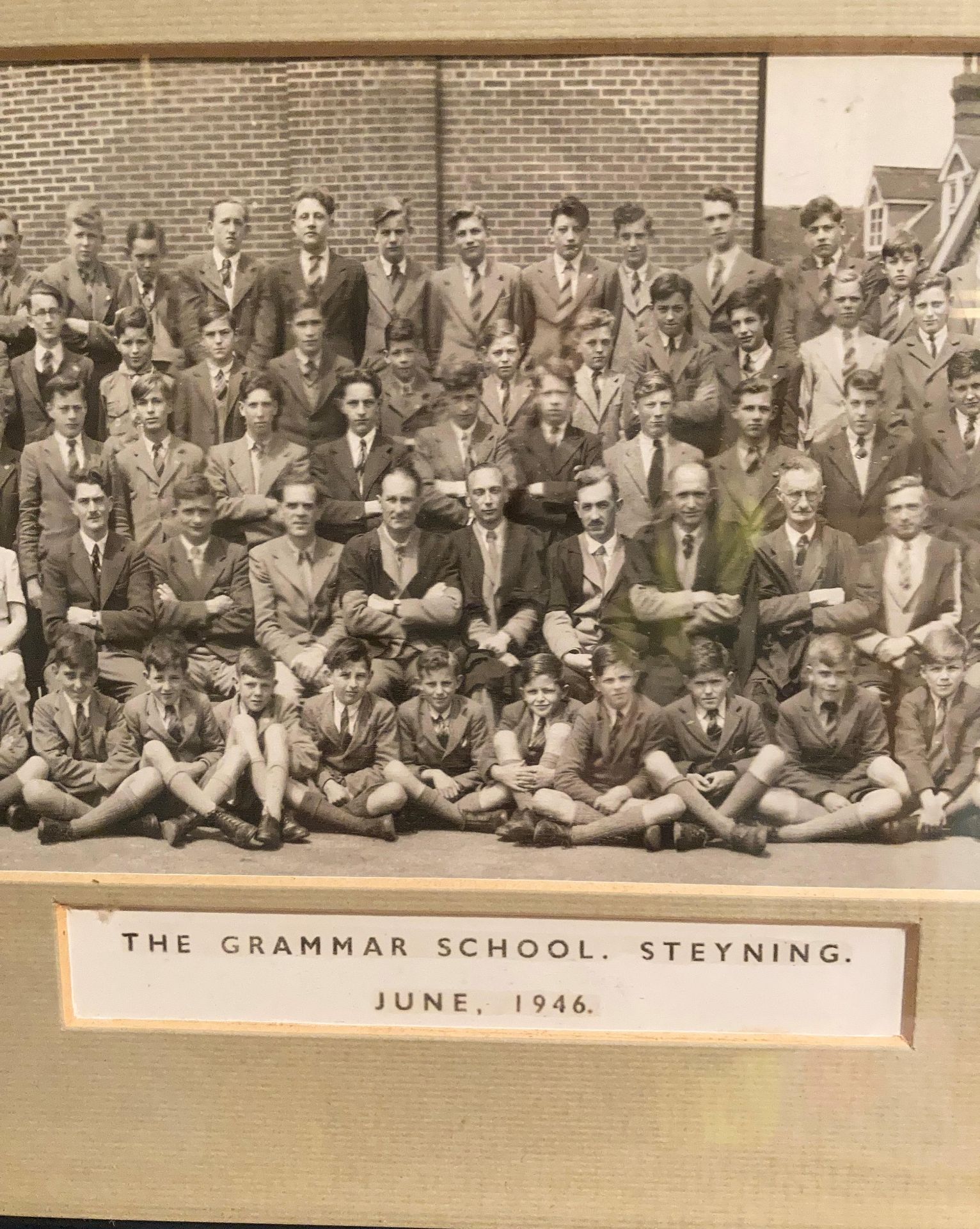 Two elongated school photographs 'Steyning Grammar School - '1946' and '1948' each 13cm x 83cm - Image 2 of 3