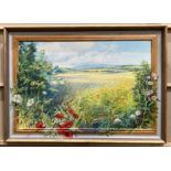 Judith Bromley framed oil 'Summertime' 50cm x 78cm