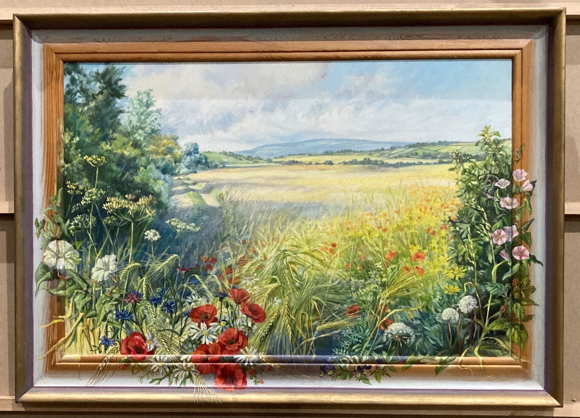 Judith Bromley framed oil 'Summertime' 50cm x 78cm