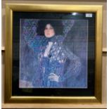 Gustav Klimt framed print 'Emilie Flöge' 40cm x 40cm