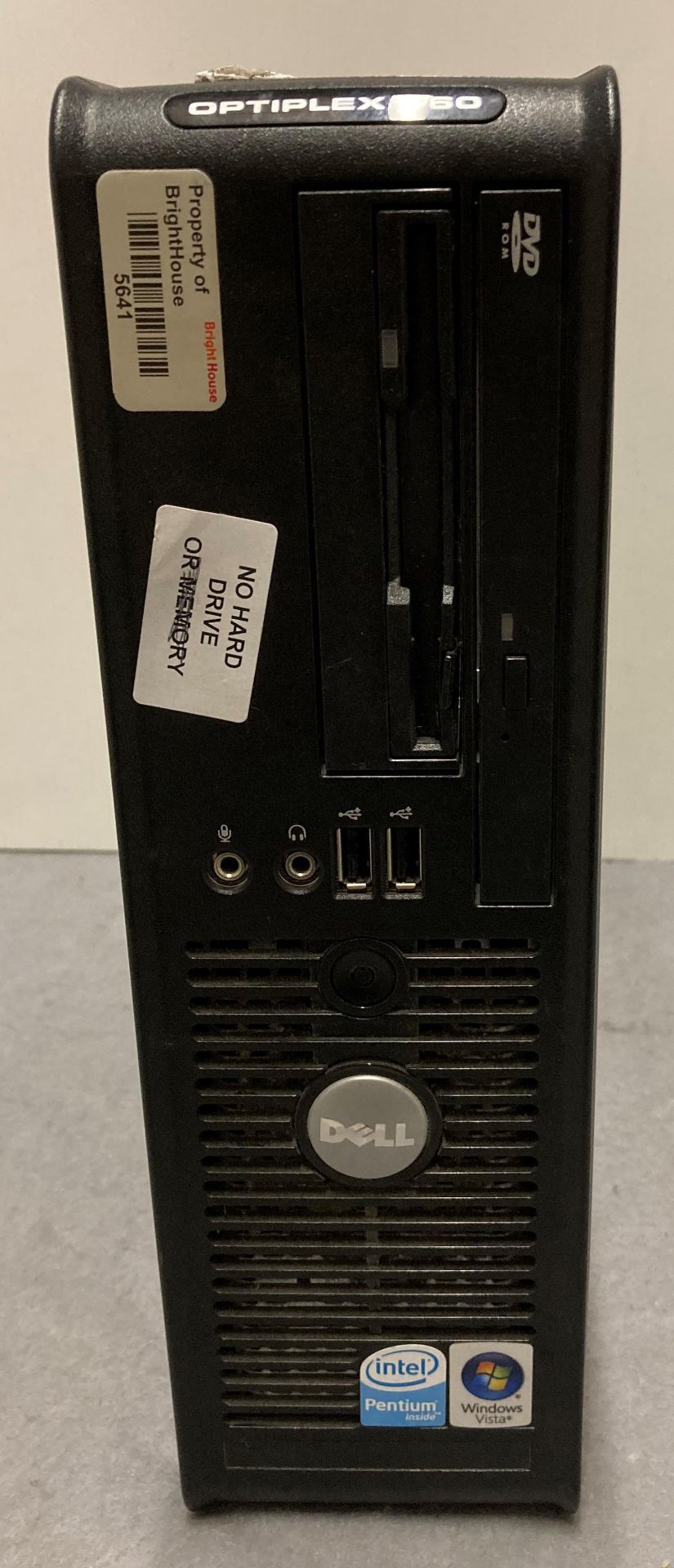 Dell Optiplex 760 Computer (Please note no Hard Drive or Power Lead)