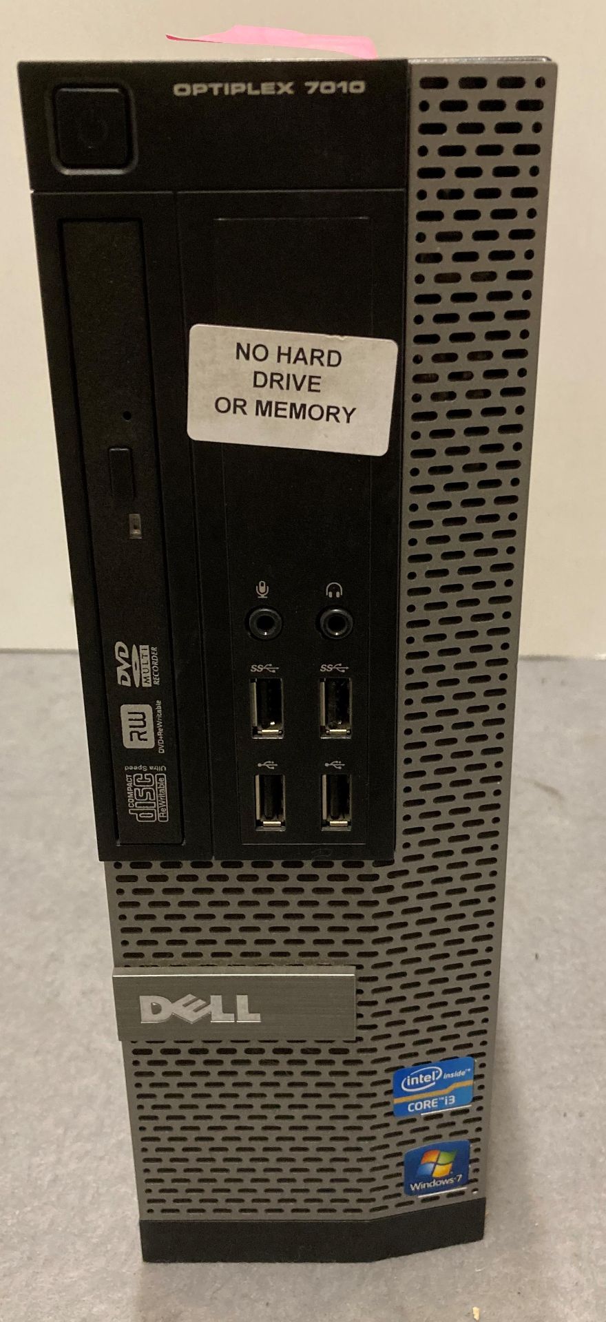 Dell Optiplex 7010 Computer (Please note no Hard Drive,