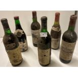 6 x assorted 75cl bottles of wine including Chateau La Font Du Loup 1986 Bordeaux,