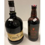 A one litre bottle of Carolans blended fresh Irish cream,