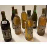 7 x assorted 75cl bottles of wine including mostly home brewed wines,