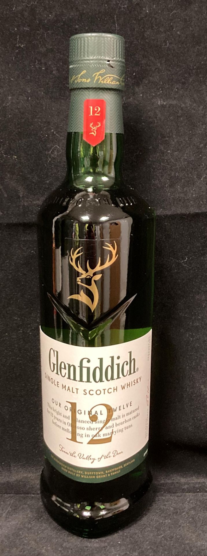 A 70cl bottle of Glenfiddich Our Original Twelve matured twelve years single malt Scotch Whisky 40% - Image 2 of 2