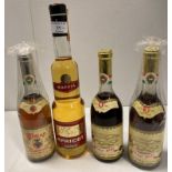 4 x assorted bottles of liqueurs, etc including Moccia Apricot,