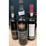 3 x 70cl bottles of Port by LBV,