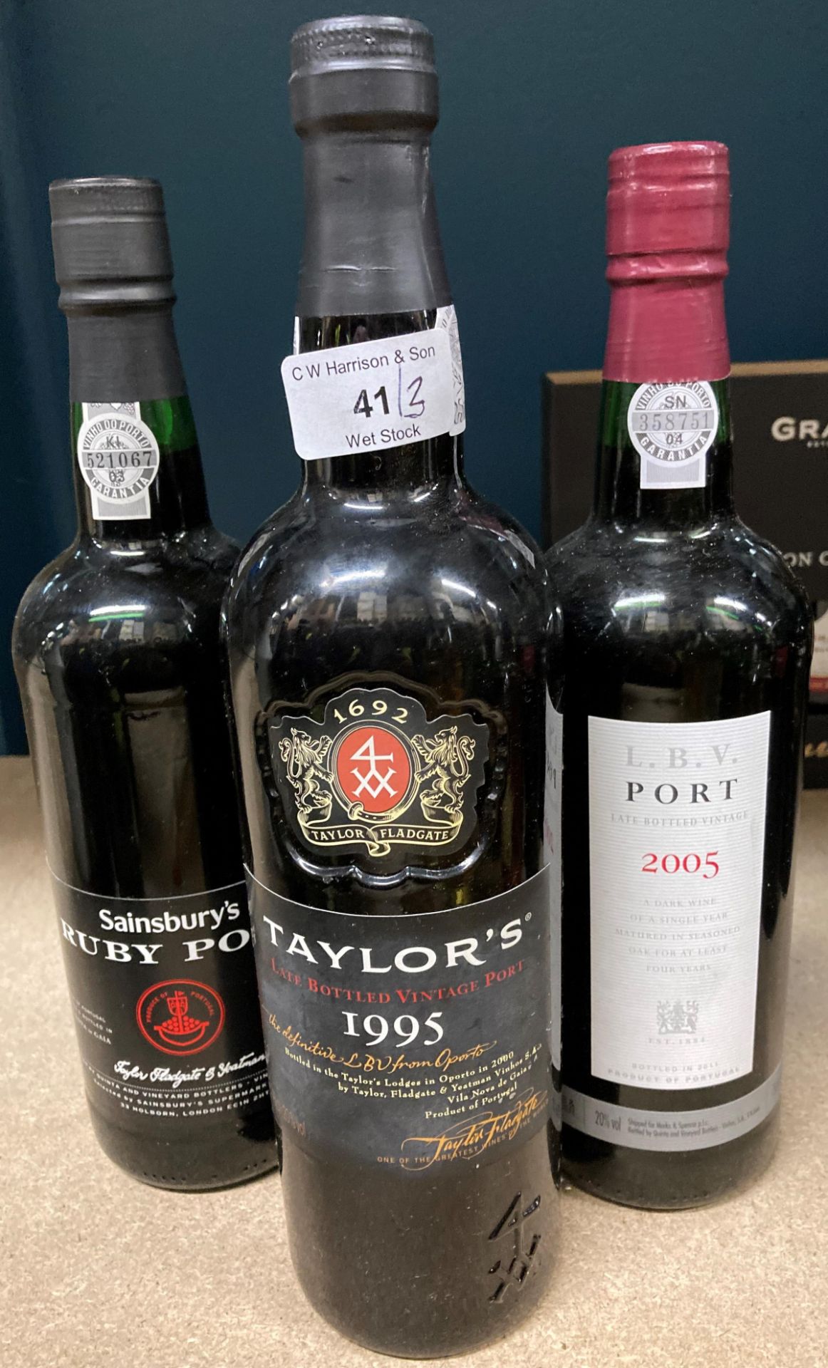 3 x 70cl bottles of Port by LBV,