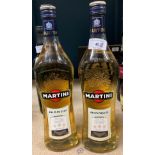 2 x one litre bottles of Martini Bianco (AA06)