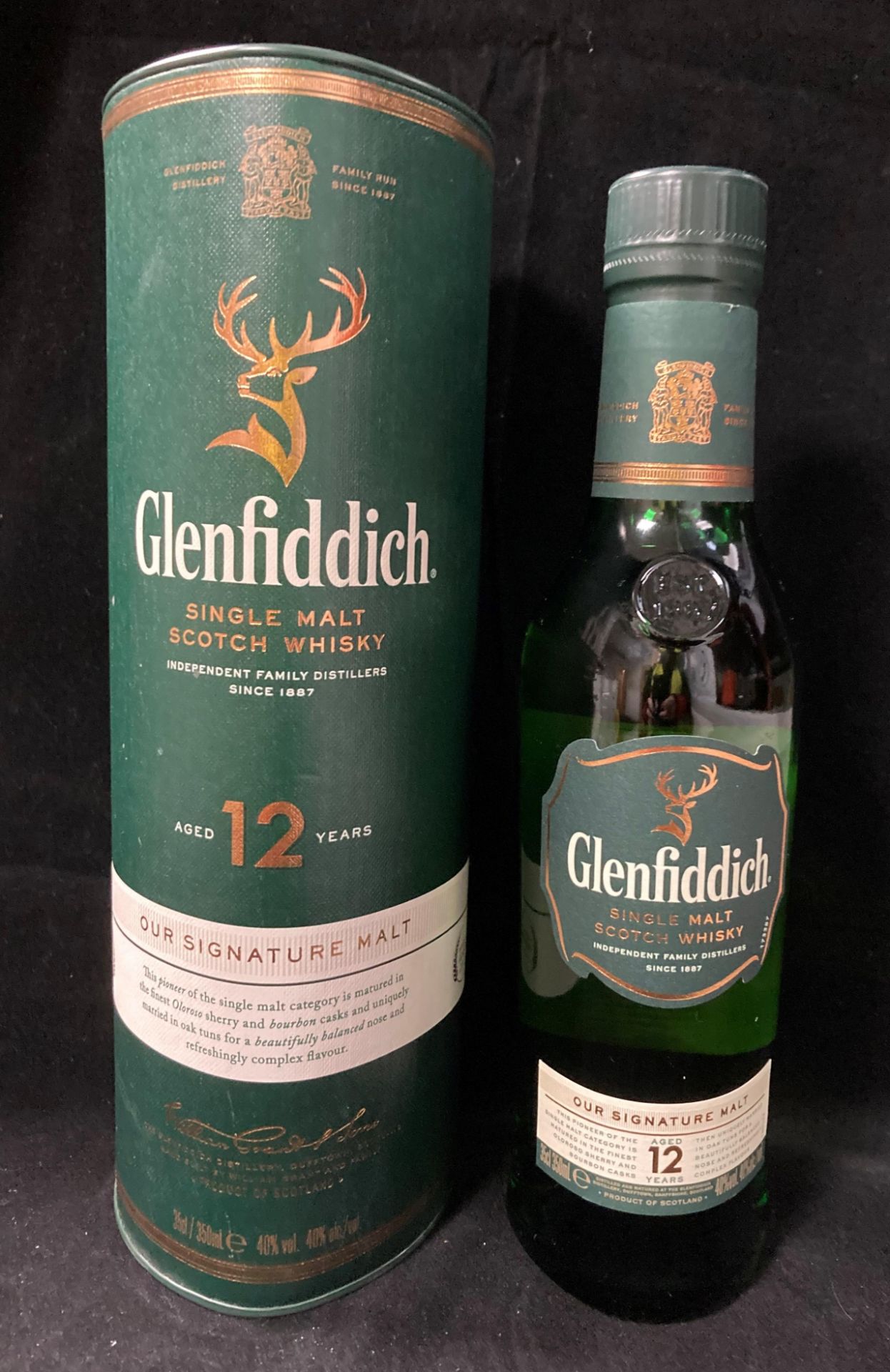 A 35cl bottle of Glenfiddich Our Signature Malt aged 12 years single malt Scotch Whisky - 40%