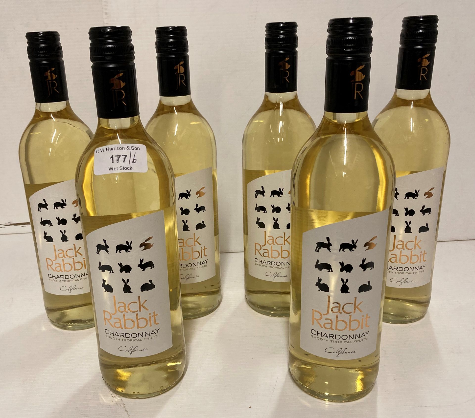 6 x 75cl bottles of Jack Rabbit Chardonnay (Z05) *Please note the final purchase price is subject