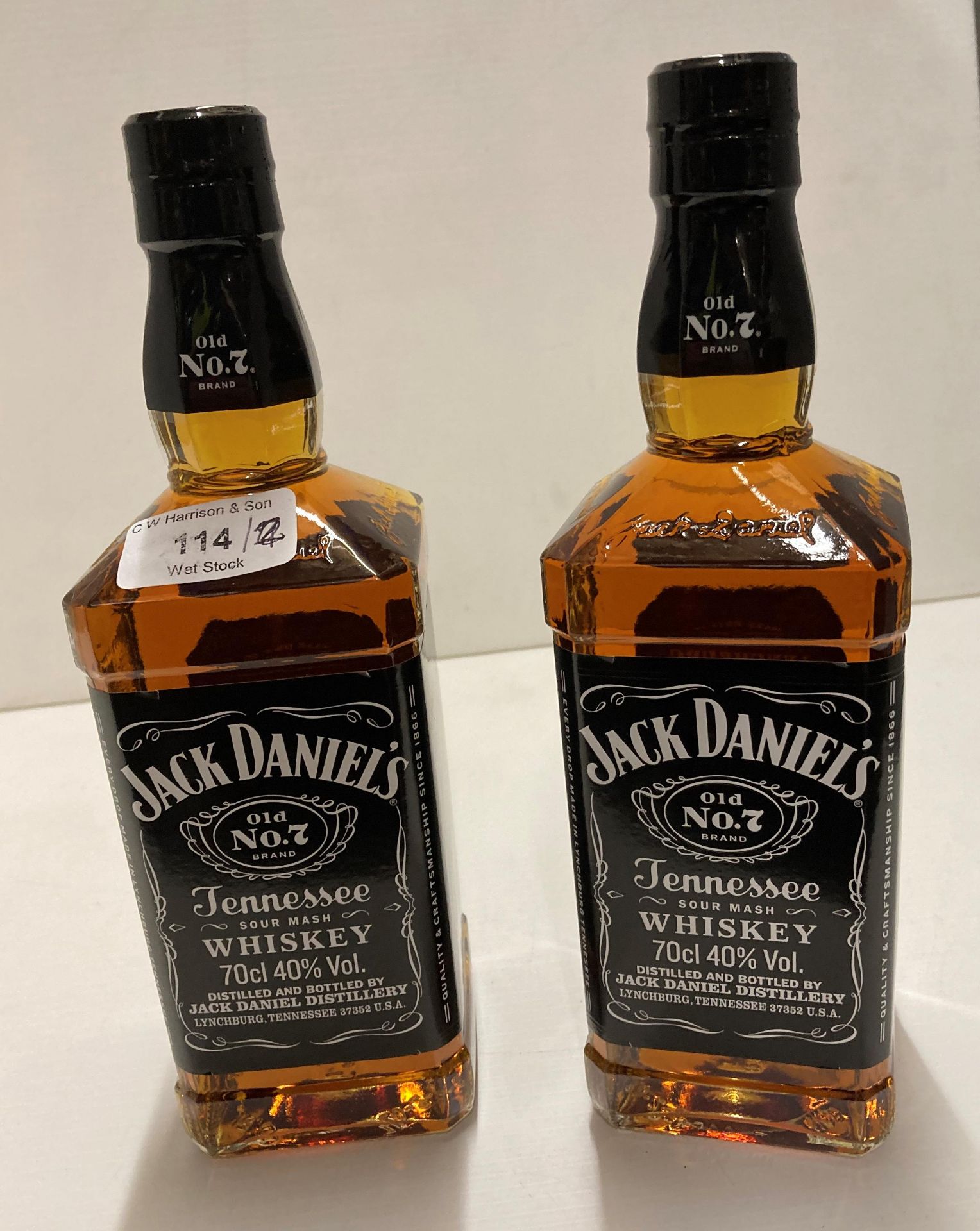 2 x 70cl bottles of Jack Daniel's (Z06) *Please note the final purchase price is subject to 20% VAT