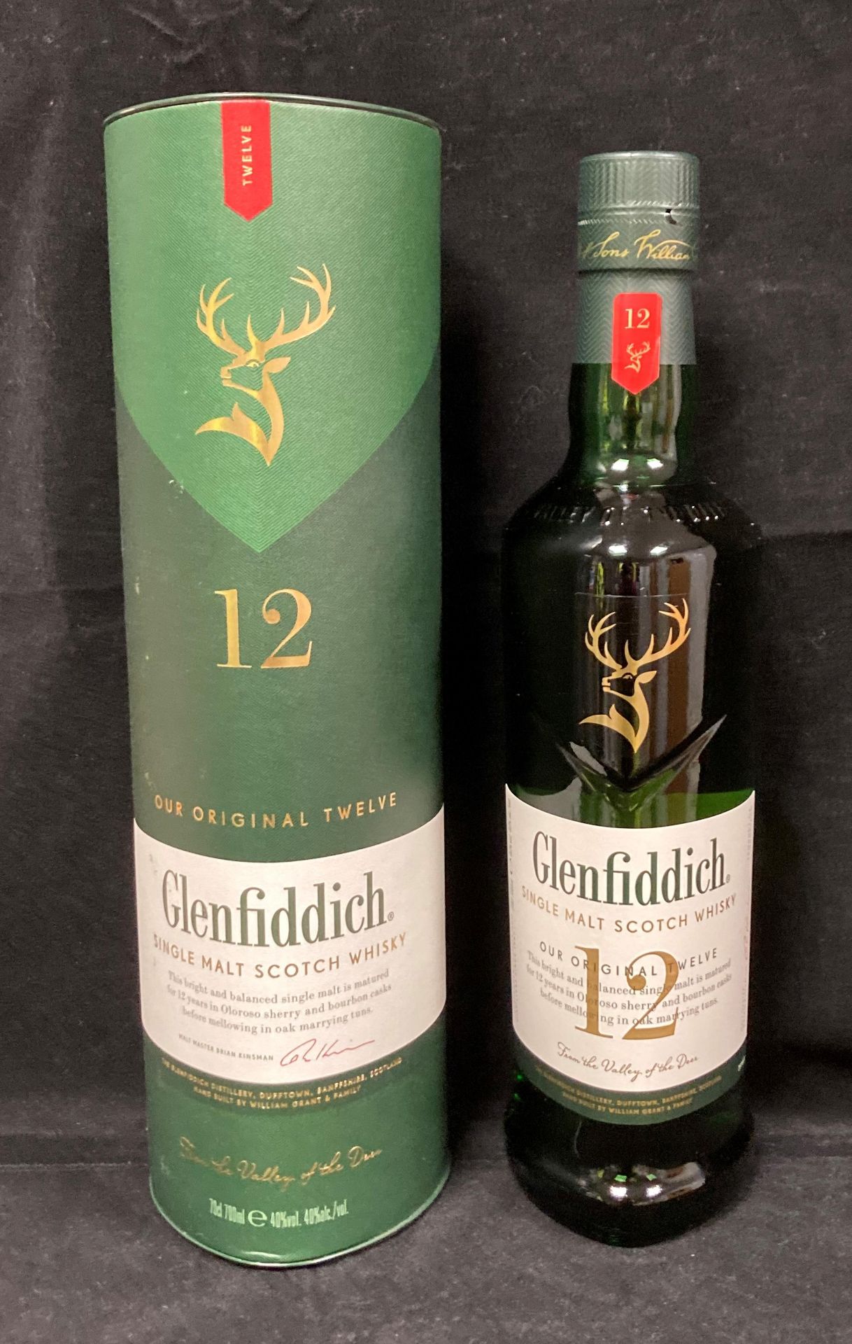 A 70cl bottle of Glenfiddich Our Original Twelve matured twelve years single malt Scotch Whisky 40%