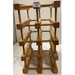 8 bottle wood wine rack (AA05)