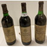 3 x 75cl bottles of Marques De Arienzo Rioja (advised not cellar stored) (AA06)