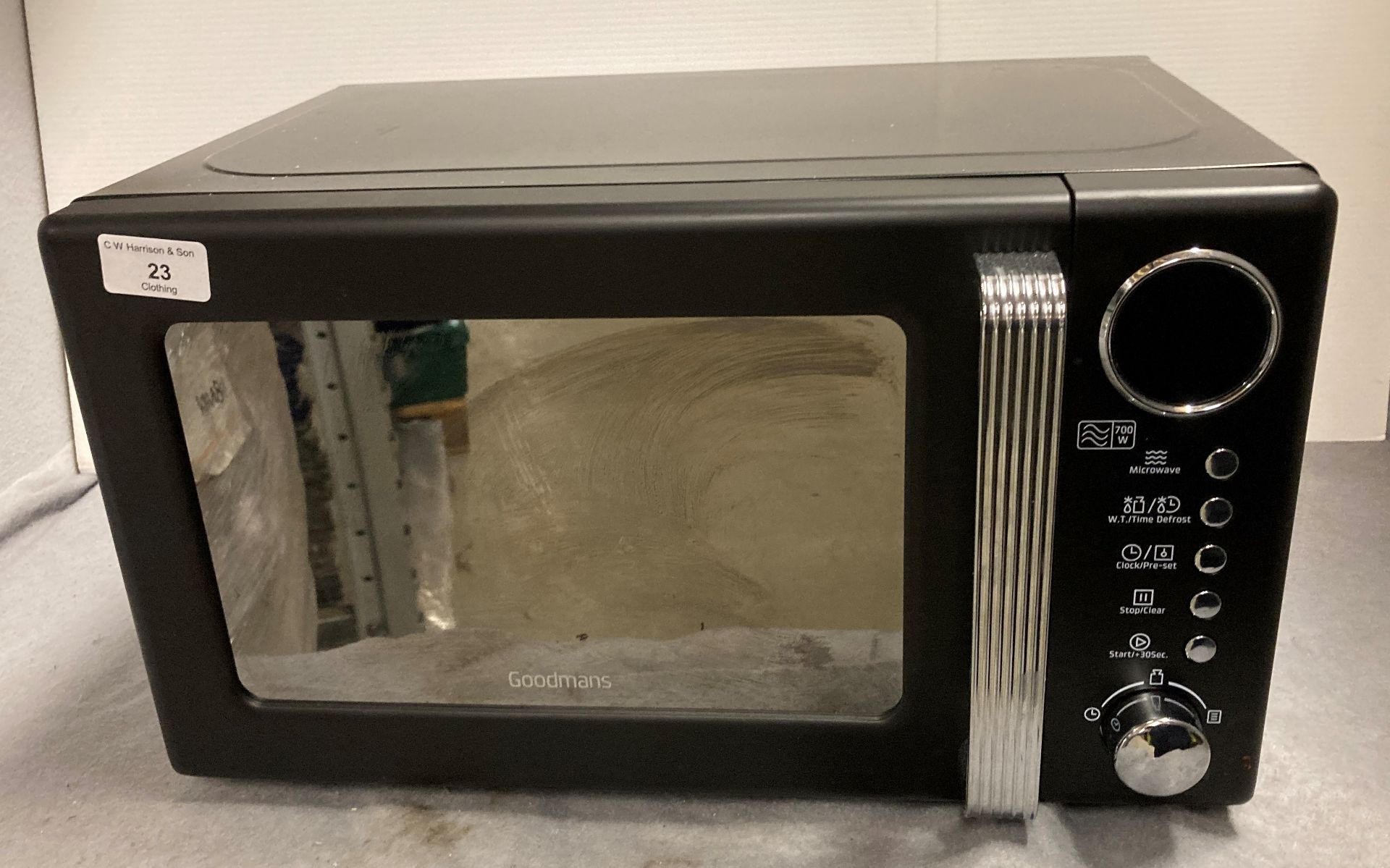 Goodman microwave oven 355250 *Please note the final purchase price is subject to 20% VAT on the