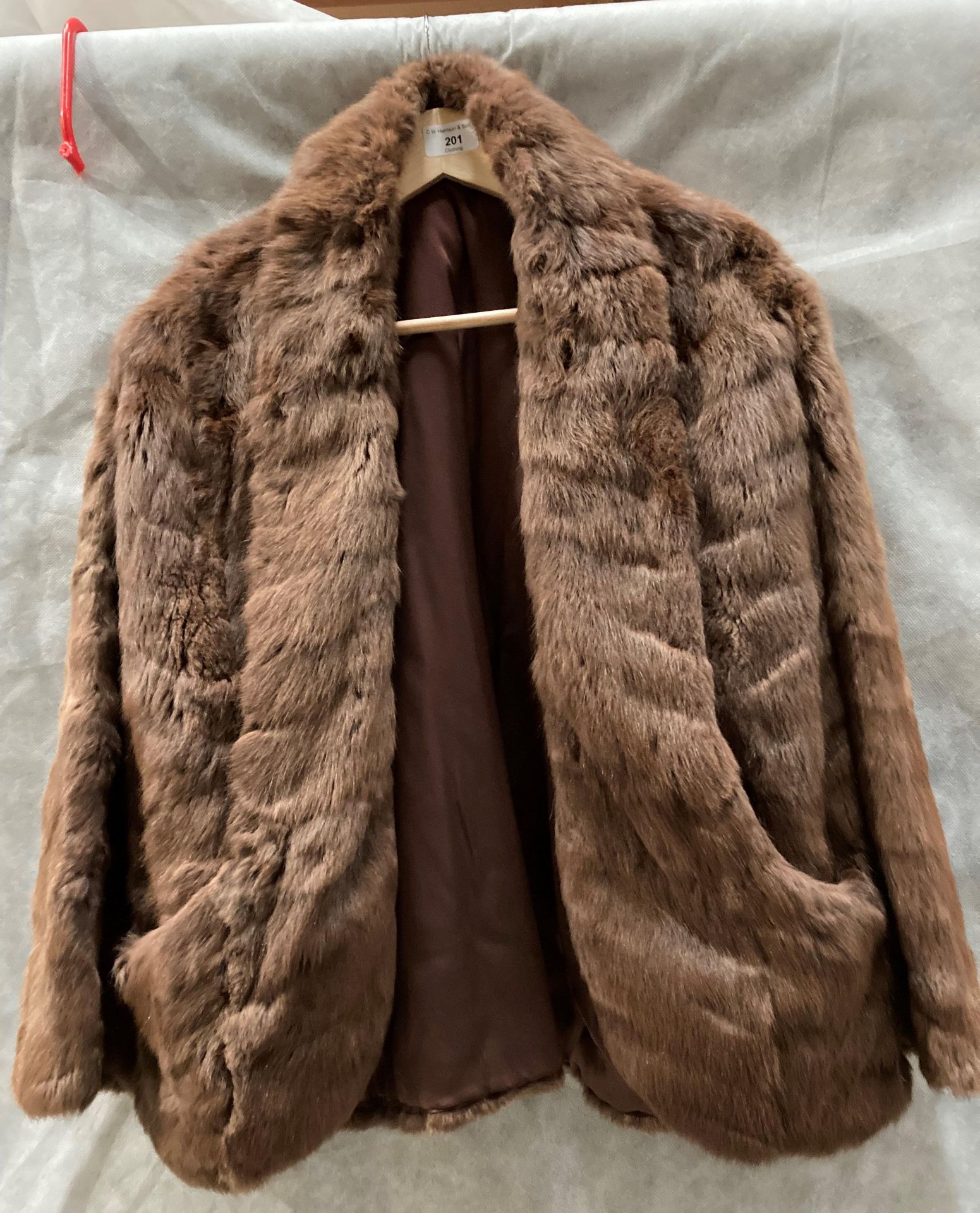 A lady's mink short jacket (no size shown) (Rail 6)
