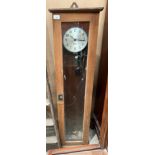 A Gents of Leicester wall mounting time clock - as seen,