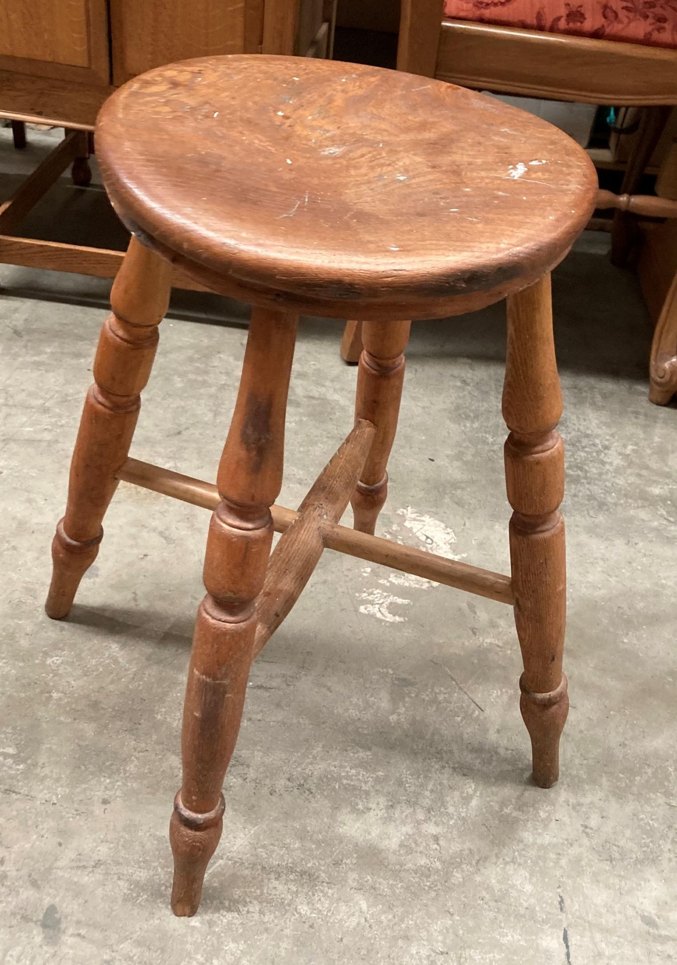 A country elm stool