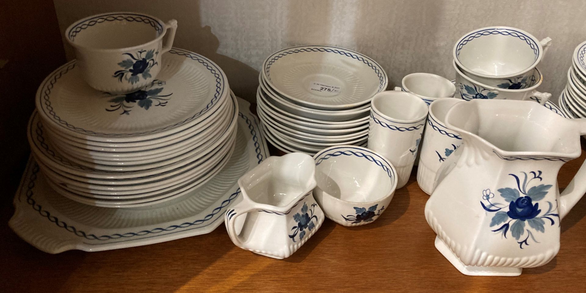 Seventy pieces of "Baltic" part dinner set by Adams - Image 3 of 4