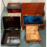 Six assorted jewellery boxes (SR3)