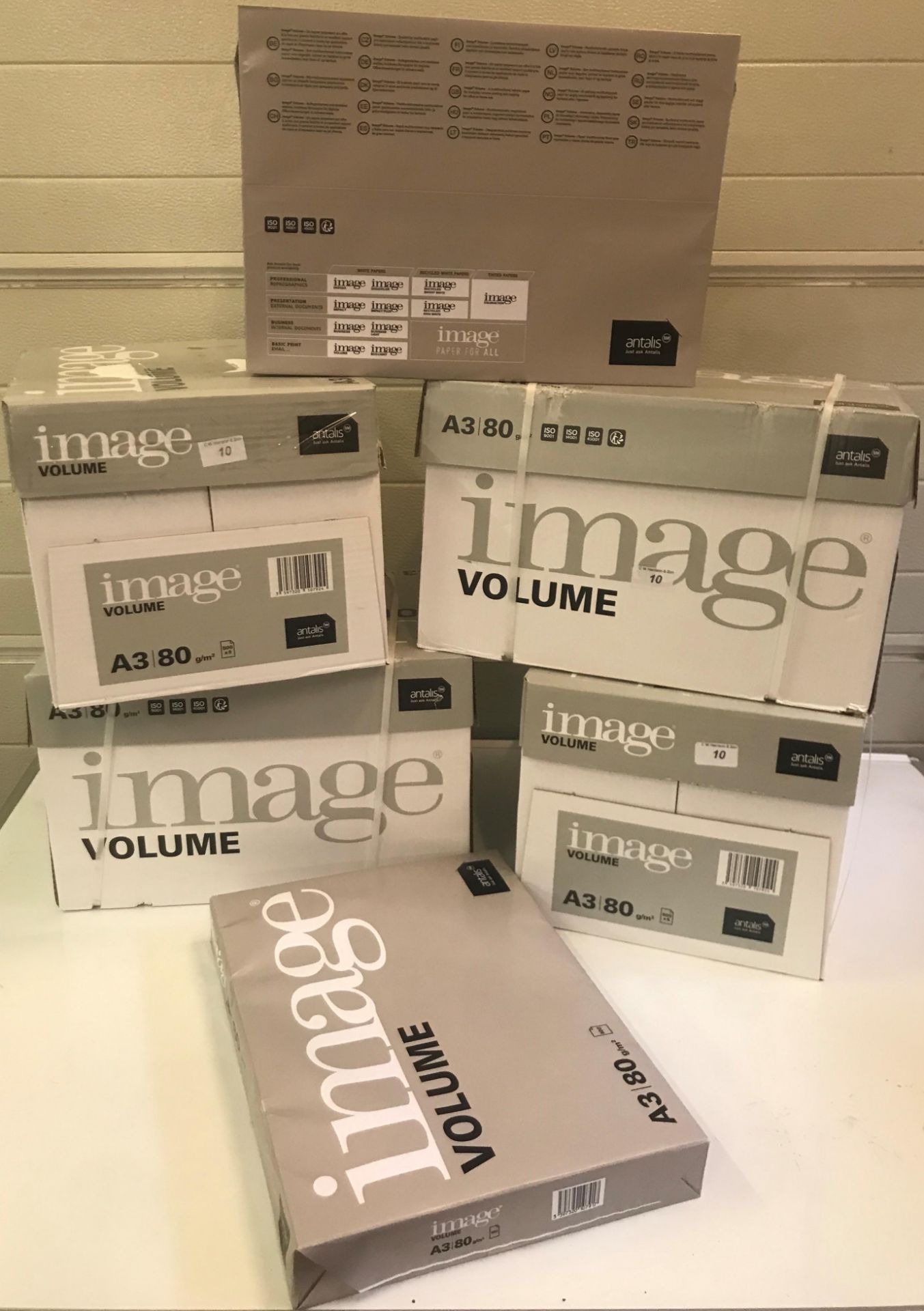 4 x boxes of 5 reams Image 80g A3 white paper 500 sheets per ream