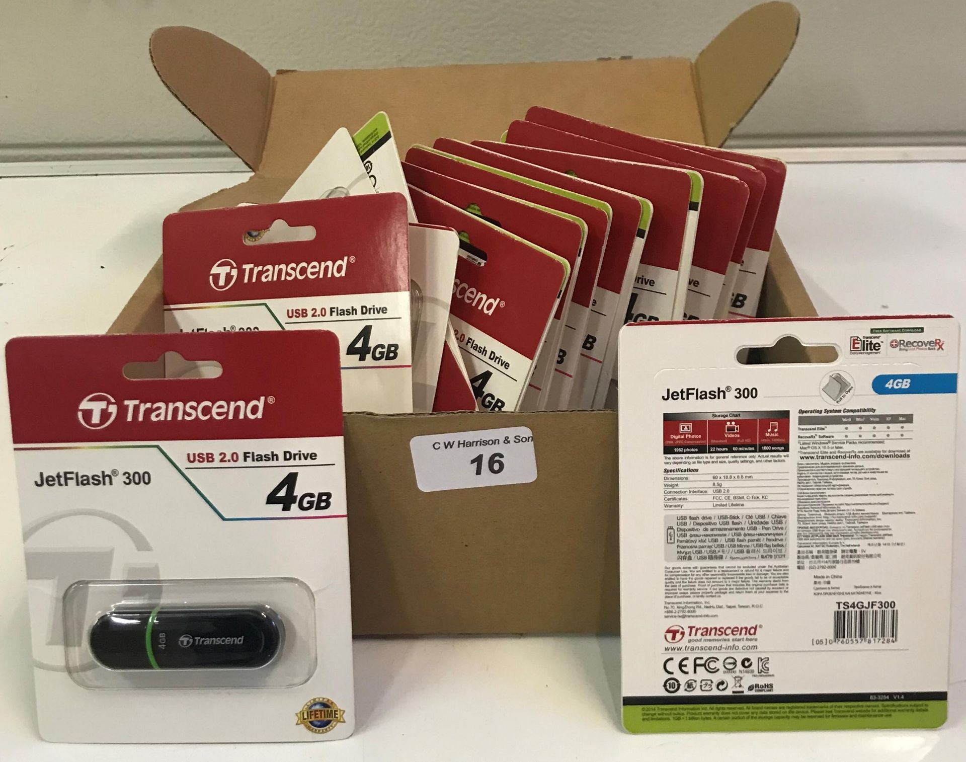 24 x Transcend Jetflash 300 USB 2.