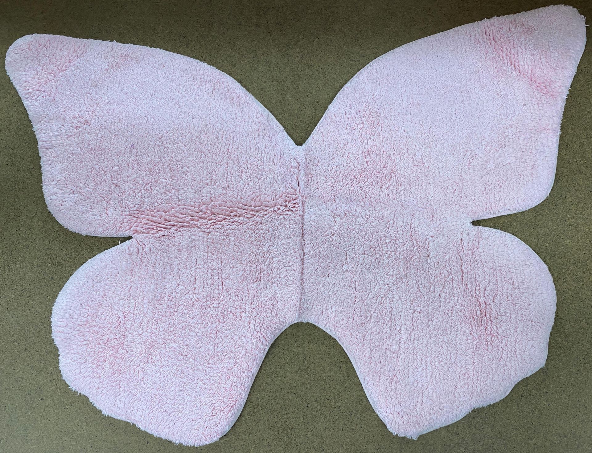 30 x pink cotton butterfly rugs 58cm x 80cm (10 packs of 3) (Mid M&N)