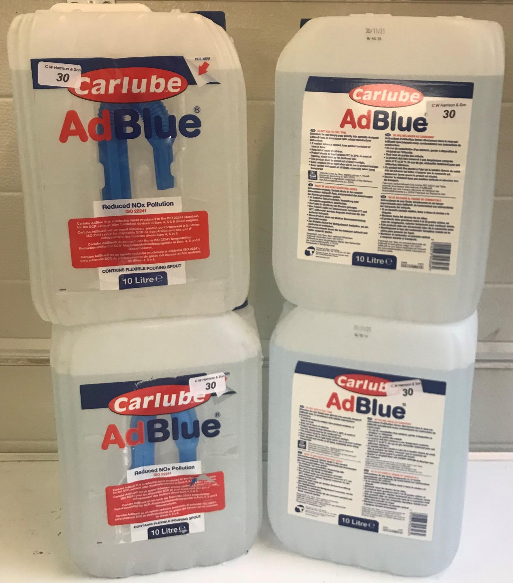 4 x 10L Carlube Adblue