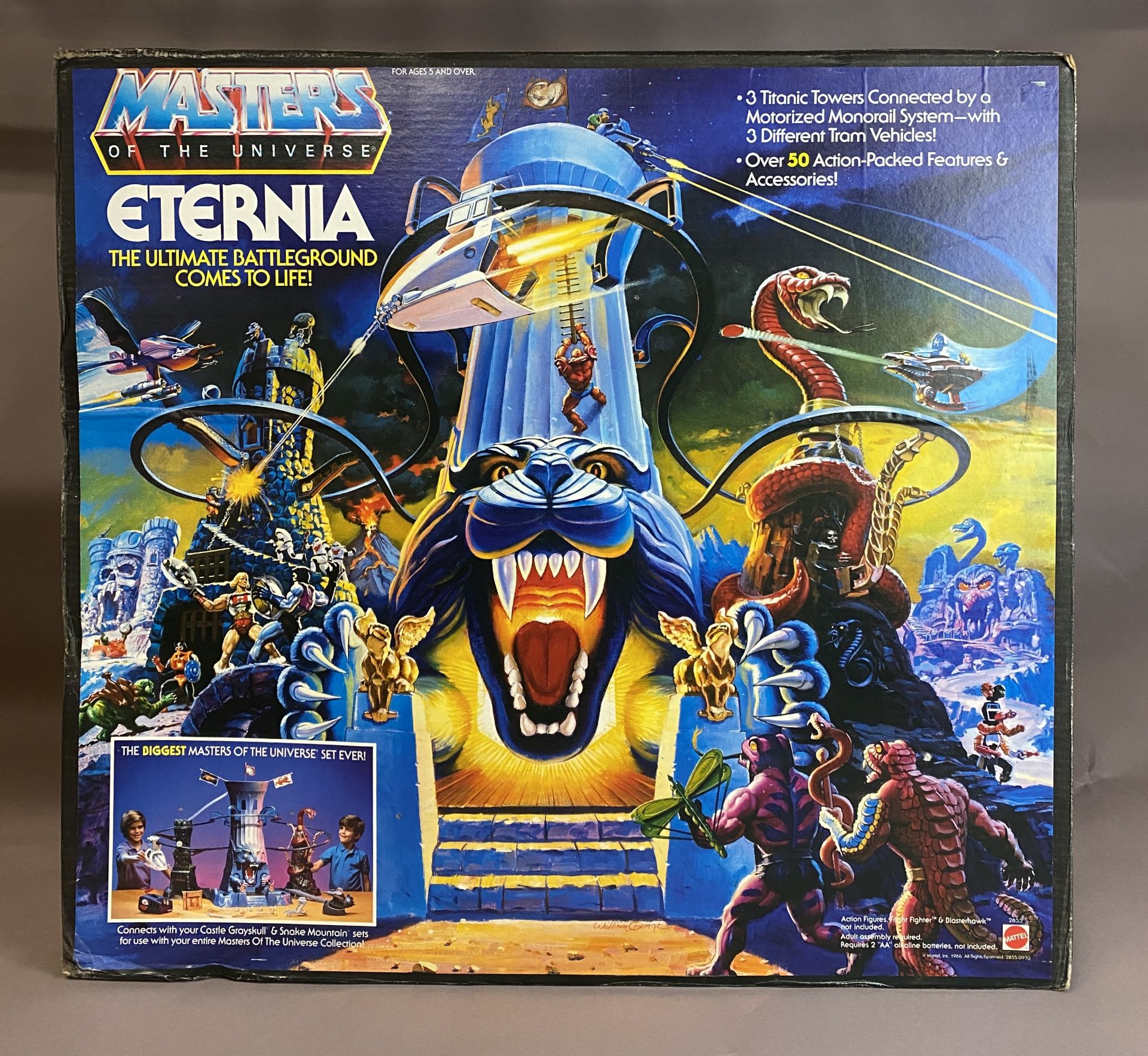 ETERNIA - Vintage Masters of the Universe Playset and Original Box (MOTU) - Appears to be complete