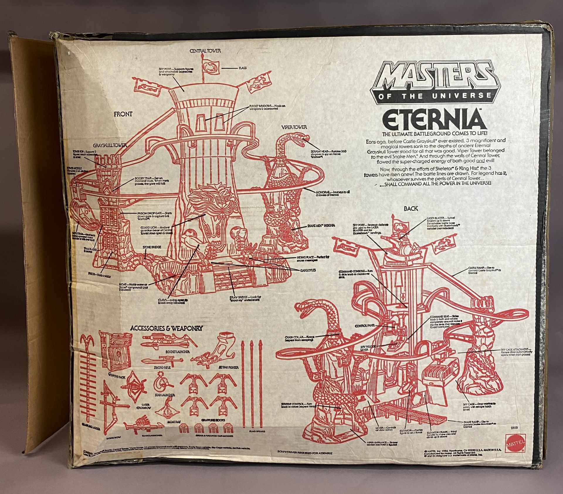 ETERNIA - Vintage Masters of the Universe Playset and Original Box (MOTU) - Appears to be complete - Image 96 of 125