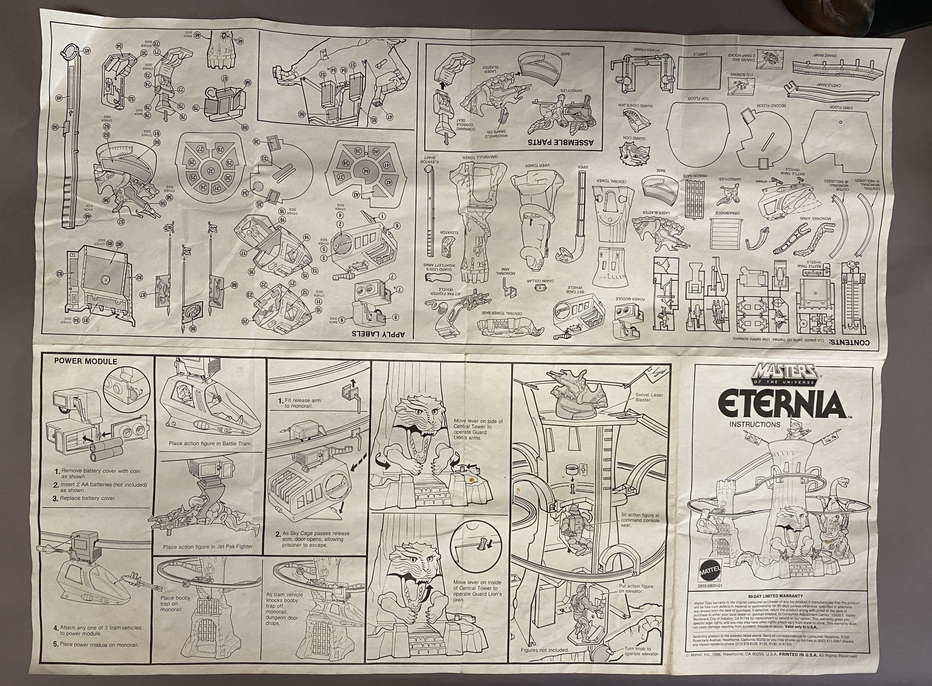 ETERNIA - Vintage Masters of the Universe Playset and Original Box (MOTU) - Appears to be complete - Image 109 of 125