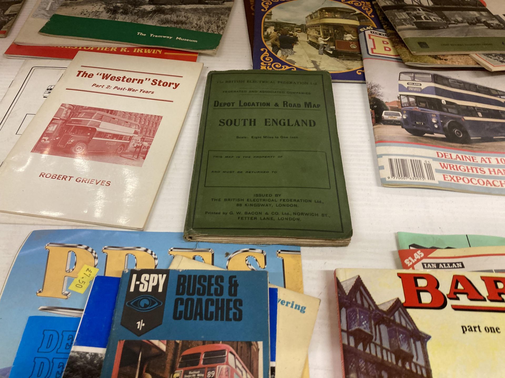 Contents to majority of rack - a large quantity of booklets on trams, trolley buses, railways, - Image 3 of 5