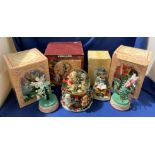 Christmas Musical Waterglobe with revolving base by Kirkland Signature and two assorted Festival of