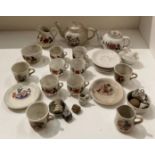 Two part Children's China tea sets (S1 glass counter)