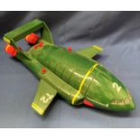 Thunderbird 2 electronic play set complete with Thunderbird 4 and Virgil and box (play worn) (S2