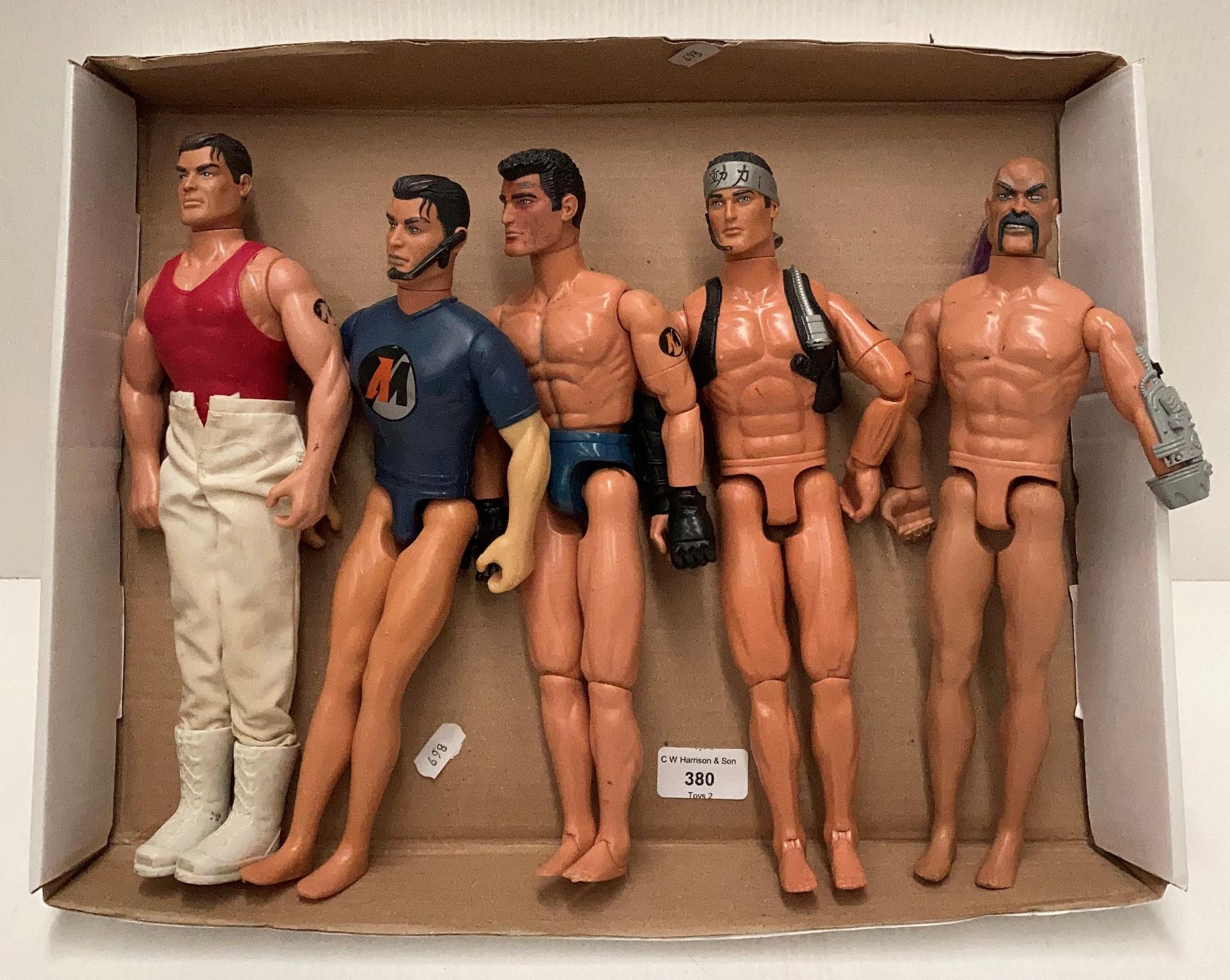 Five assorted Action Man figures (S1 T5)