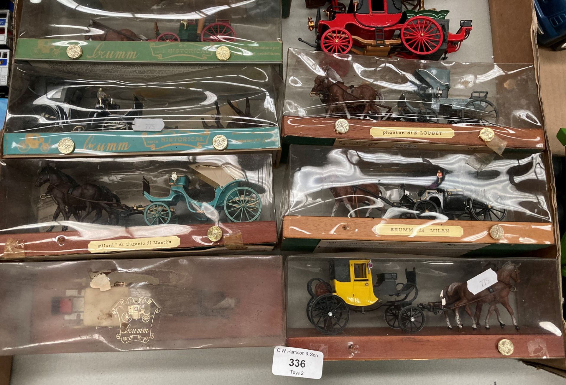 A collection of eighteen - mainly boxed model horse drawn carriages, - Image 4 of 4